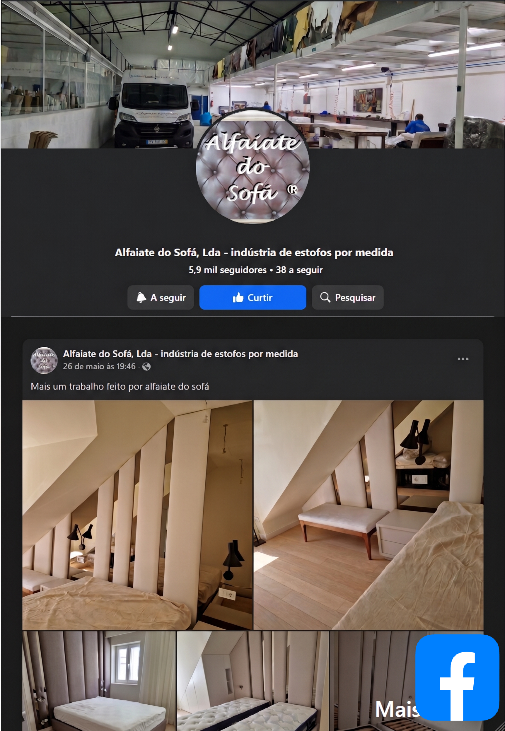 Facebook Alfaiate do Sofá
